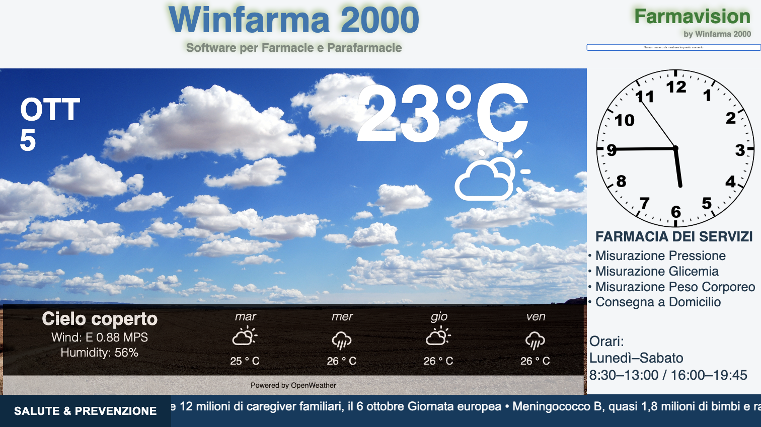Farmavision, monitor informativo per promozioni e comunicazioni nel punto vendita
